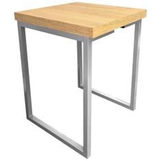 Banqueta Banco Nova York Industrial Cozinha Area Gourmet Balcao - Prata/Jade