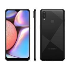 Smartphone Samsung Galaxy A10s 32GB Preto Absurdo - 4G 2GB RAM Tela 6,2 Câm. Dupla + Selfie 8MP