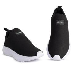 Tênis Academia Feminino Slip On Masculino Conforto Calce Fácil Treino Dia a Dia-Feminino