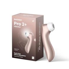 Satisfyer Pro 2+ Vibrador Estimulante do Clitóris com Pulso de Ar - Tecnologia e Vibração de Ondas de Pressão de Sucção do Clitóris Sem Contato, à Prova d'Água, Recarregável (Rosa Ouro)