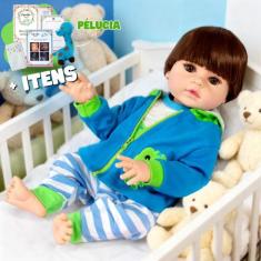 Bebê Reborn Boneco Girafinha Realista Silicone Menino Boneco Pode dar 