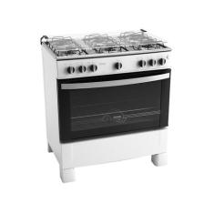 Fogão 6 Bocas Itatiaia Waves com Acendimento Automático Branco, Branco