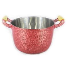 Caldeirão Alumínio Fundido Craqueado Alça De Madeira 22cm