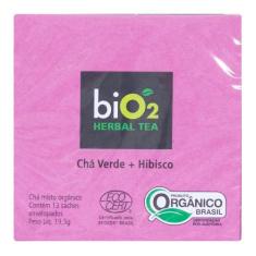 Chá Verde Orgânico Com Hibisco Bio2 Herbal Tea 19,5G