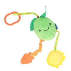 Brinquedos de Chocalhos Pendurados para Berço de bebê, Brinquedos de Carrinho de bebê Pendurados de Silicone Macio de Pelúcia, Chocalho de Frutas Pendurado, Brinquedo Sensorial