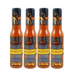 Kit Molho de Pimenta Mendez 85g 04 Hot Pepper Malagueta Mel