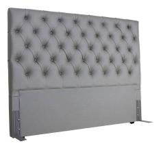 Cabeceira EBox Paris Queen 1,60m Em Corino Cinza