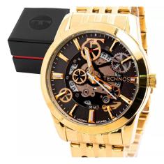 Relógio Technos Masculino Automático Dourado - 8215At/1P
