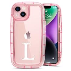 R'hllor Capa para iPhone 13 6,1 polegadas (não serve para 13 Pro), design de sabonete rosa com borda ultra grossa proteção à prova de choque capa de telefone presentes para mulheres/mães/meninas