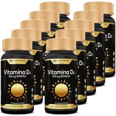 10x vitamina d3 2000ui 30caps premium hf suplements atacado