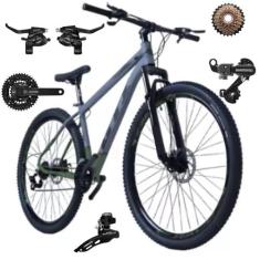 Bicicleta GTI Roma Aro 29 21 Velocidades Aluminio 6061 C/ Kit Shimano,