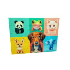 Quebra-cabeça MDF Infantil Bichinhos 40 peças - Reidopendrive