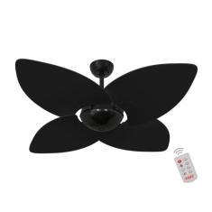 Ventilador de Teto Dormamu Nero Office 4 Pás Preto 127V com Controle -