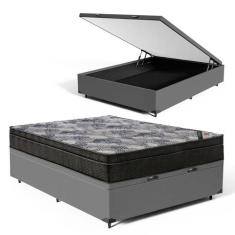 Cama Box Baú com Colchão de Molas Ensacadas Ortobom ISO SuperPocket Vi