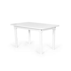 Mesa Retangular 4 Lugares De Madeira 140x80cm Itália Branca