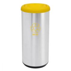 Lixeira Inox Tramontina 40L Cápsula Selecta Basculante Amare