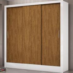 Guarda-Roupa Dubai Sem Espelho Branco/Freijó Carioca Móveis, Branco co