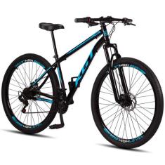 Bicicleta Aro 29 Aço Carbono KGT Freios a Disco Suspensão 21 marchas, 