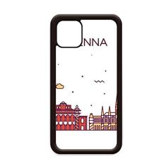 Capa Vienna Austria com padrão de marco plano para iPhone 11 Pro Max para Apple Mobile Case