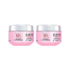 Creme De Tratamento Elseve 200Ml Glycolic Gloss - Kit C/2Un