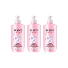 Creme Para Pentear Elseve 200Ml Glycolic Gloss - Kit C/3Un