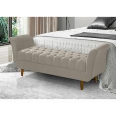 Divan Barcelona 1,30 Linho Bege Claro Grupo 1- 1/24 - Atraente Móveis