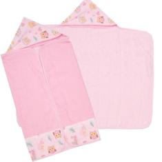 Toalha De Banho Bebê Com Capuz 70x90cm Dupla Face (com Forro De Fralda