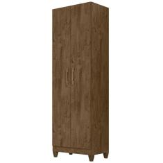 Armário Multiuso New íris 2 Portas Castanho Wood Moval