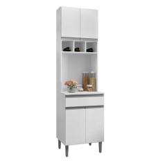 Paneleiro 4 Portas para Cozinha Madrid Branco - Montanaris Decor - MD 