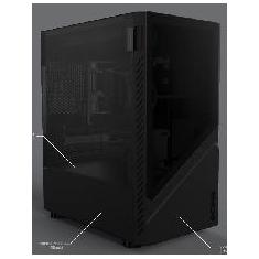 Gabinete Gamer Set Black Vulcan - Lateral Em Vidro - Pcyes - Gsbvpbr