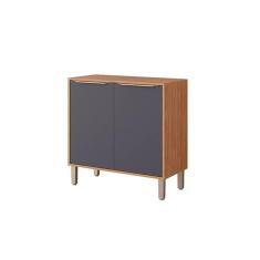 Balcão Cozinha P- Cooktop Divina C- 2 Portas 80cm Freijo-titanium - Mgm