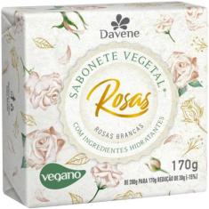 Sabonete Vegetal Rosas Brancas 170G Davene