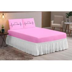 Jogo De Lençol Luxo Estampado Microfibra Queen 03 Peças - theovitex en