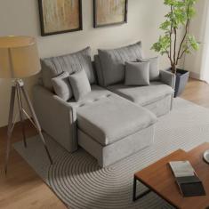 Sofá Cama Retrátil e Reclinável 200cm Colibri CabeCasa MadeiraOriginal