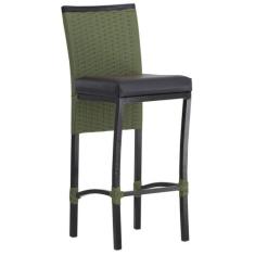 Banqueta Cannes em Alumínio Corda Náutica Para Edícula, Balcão, Mesa d