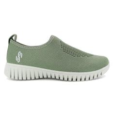 Tênis Feminino Usaflex Slip-On Conforto Tricot AE2208-Feminino