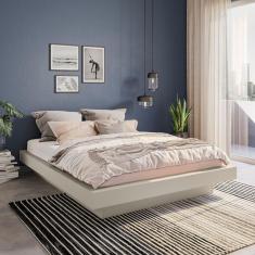 Cama Casal/Queen Tarumã CabeCasa MadeiraMadeira Off White