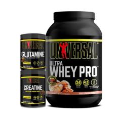 Kit Ultra Whey Pro 900g + Creatine 300g + Glutamine 300g - UNIVERSAL, 