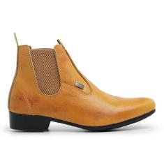 Botina Montaria Bota Vaquejada 4S Calçados de Couro lcastor - Geral, L