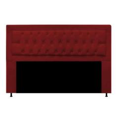 Cabeceira Queen Lunna 160 CM Suede Vermelho - D A Decor