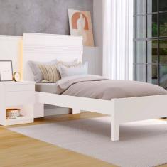 Cama Solteiro 90cm Granada Branco