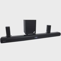 Home Theater Soundbar 5.1 Canais 200W Wireless sem Fio Subwoofer Bluetooth Hdmi Arc Amvox Asb 0201