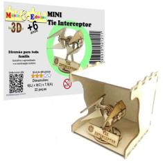 Brinquedo Educativo Quebra Cabeça 3D MINI NAVE STAR WARS Tie Intercept