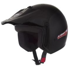 Capacete Moto Aberto Liberty Solid Pro Tork Feminino, PRETO, 60