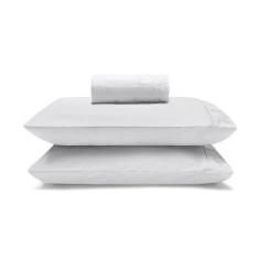 Jogo De Lençol Naira Com Renda 100% Poliéster 3 Peças Casal - Buettner