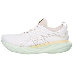 ASICS T nis de corrida masculino Gel-Nimbus 25, Creme/Frama, 12