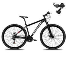 Bicicleta Aro 29 Absolute Nero 5 21 Marchas Mtb Indexada Alumínio Suspensão 80mm Cambio Tras Shimano-Unissex