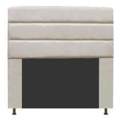 Cabeceira Estofada Turim 160cm Queen Size Suede Bege