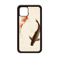 Capa tradicional chinesa japonesa Lucky Fish para iPhone 12 Pro Max para Apple Mini Mobile Case Shell