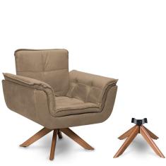 Poltrona Argus Base Palito Giratória 01 Lugar Bisart 